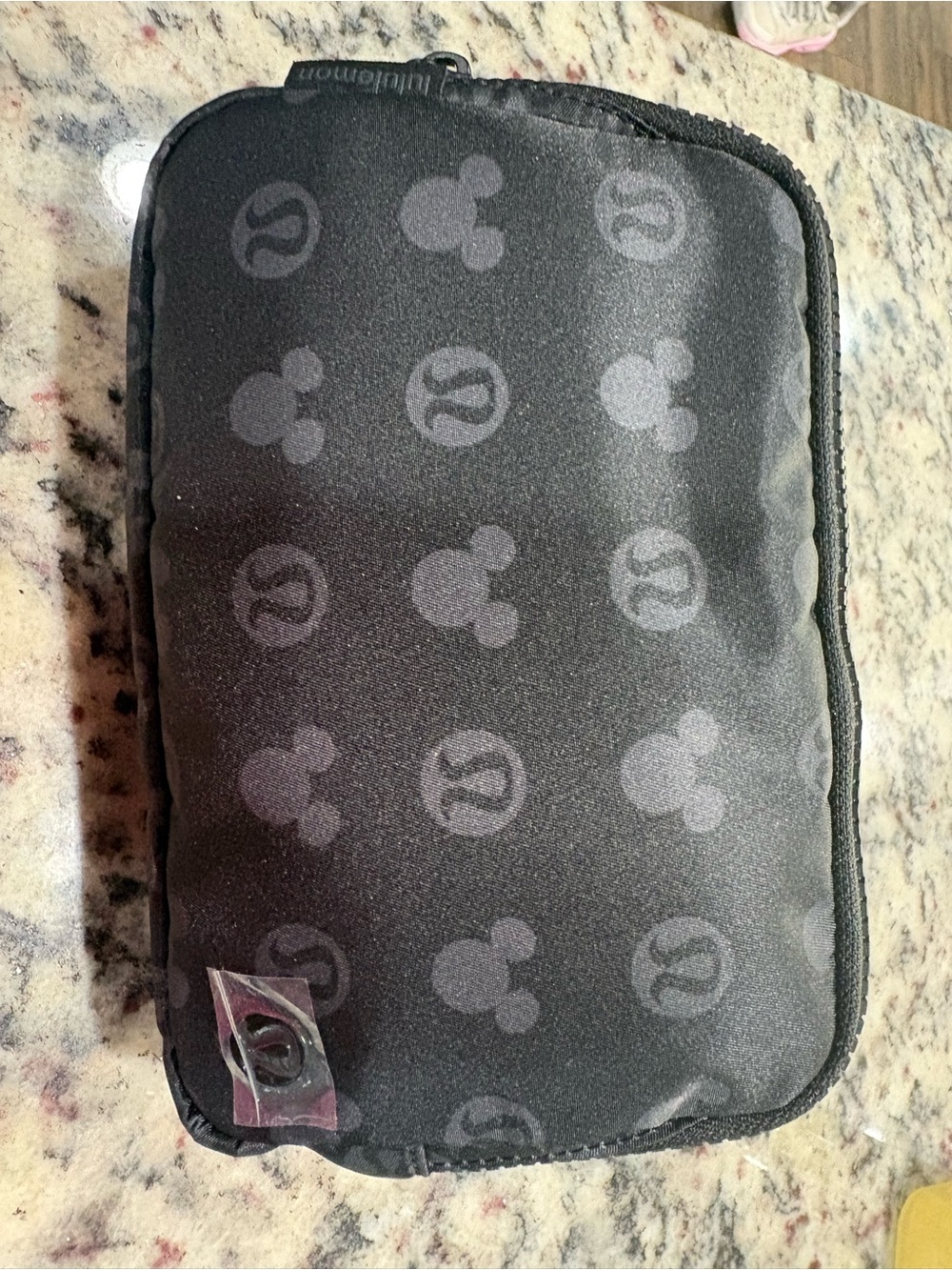 Disney Black Mickey Pattern Waist Bag with Red Logo